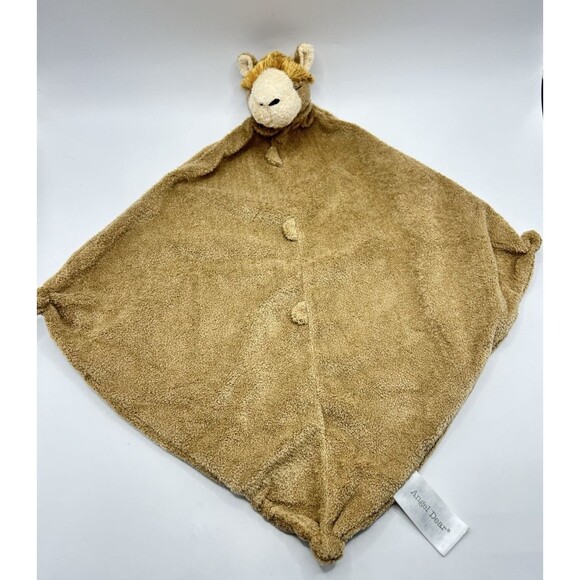 Angel Dear Baby Boy Llama Brown Lovey Security Blanket Soft - Picture 2 of 12